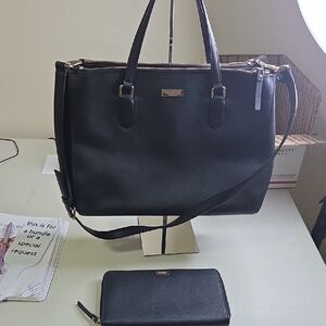 Kate Spade Black Tote Bag with Wallet